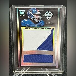 2014 Panini Limited Rookie Jersey Prime /25 Andre Williams #RJ-AW RC